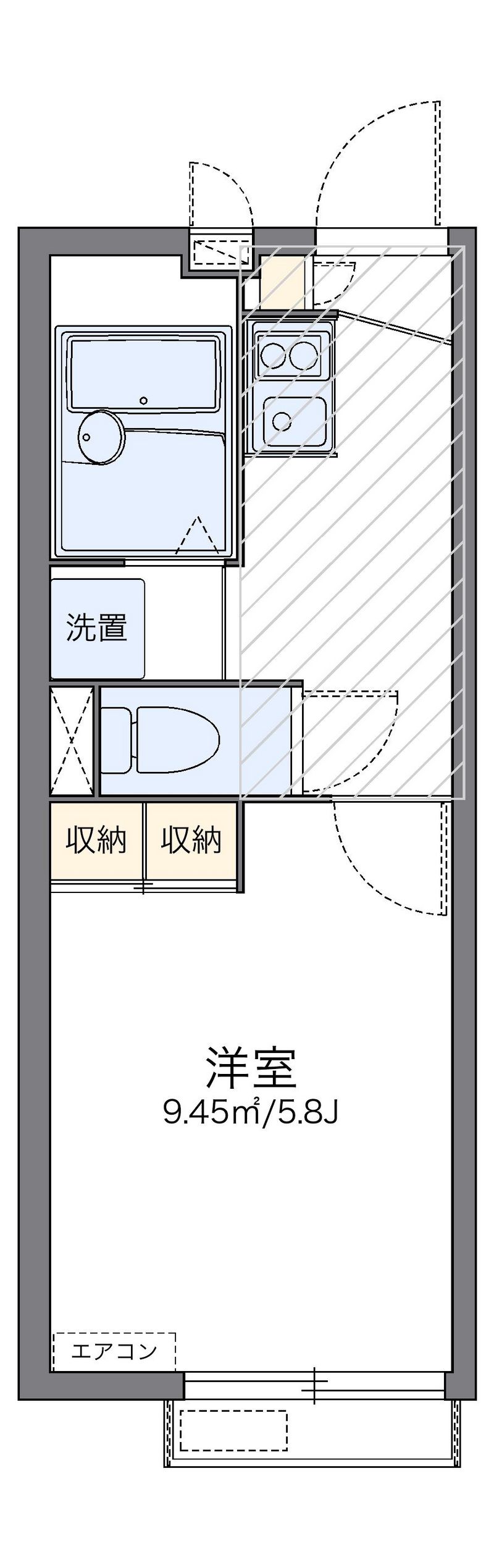 レオパレスパークソフィア　楓 間取図