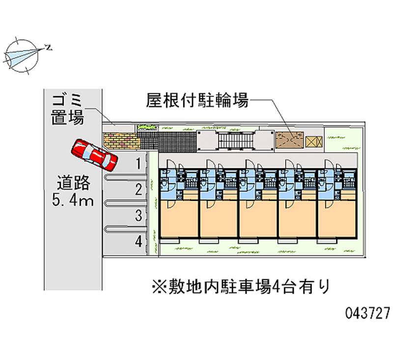 43727 Monthly parking lot