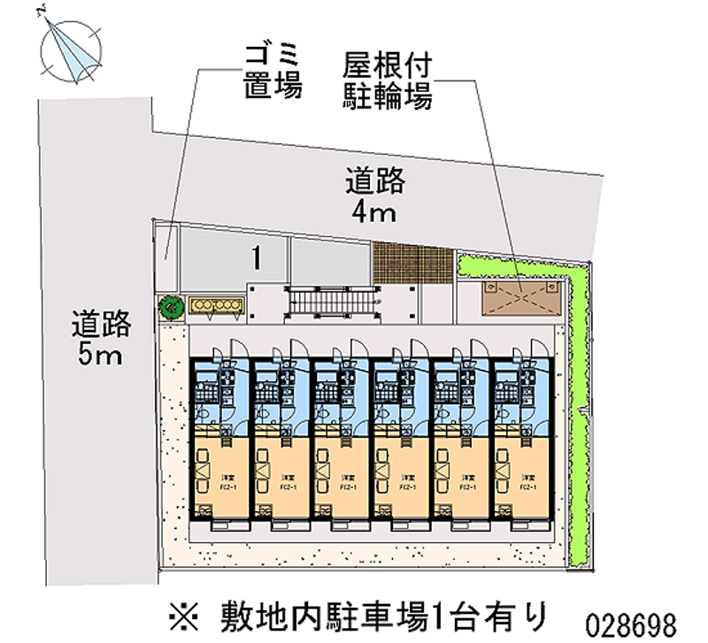レオパレスサライ 区画図