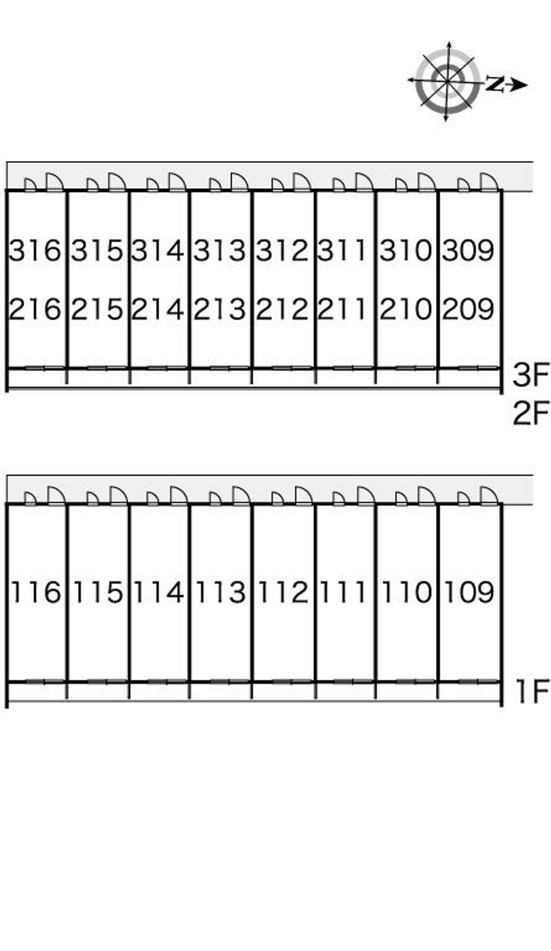 レオパレスグランデタカヤマⅡ 間取配置図