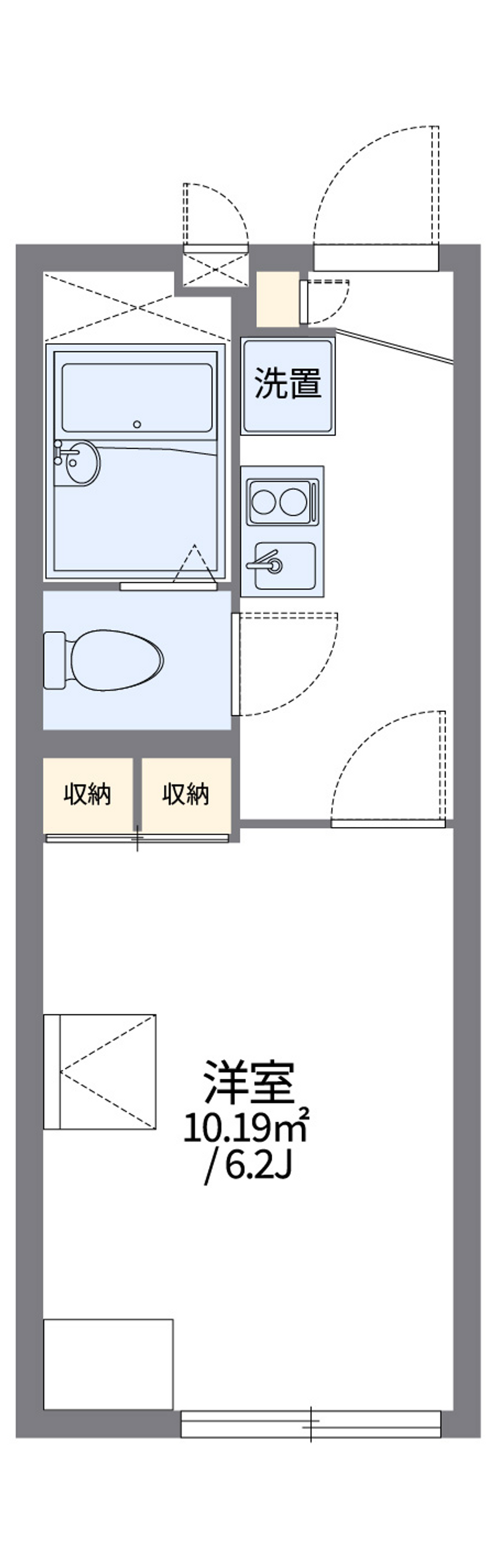 レオパレス浜町 間取り