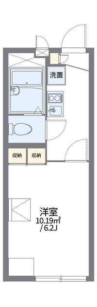 レオパレス浜町 間取り図