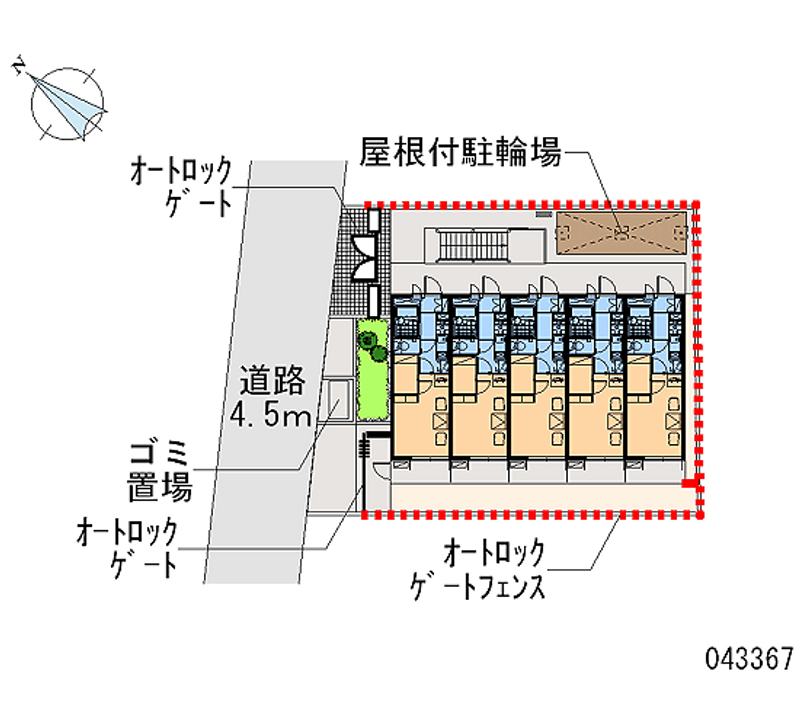 レオパレスエクセルハイムⅢ 区画図