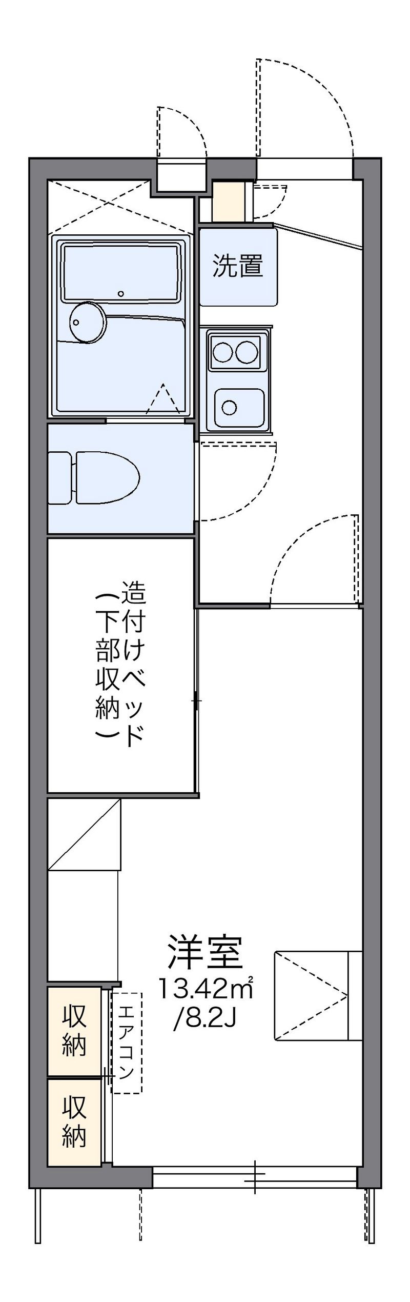 レオパレス畑中Ⅲ 間取図