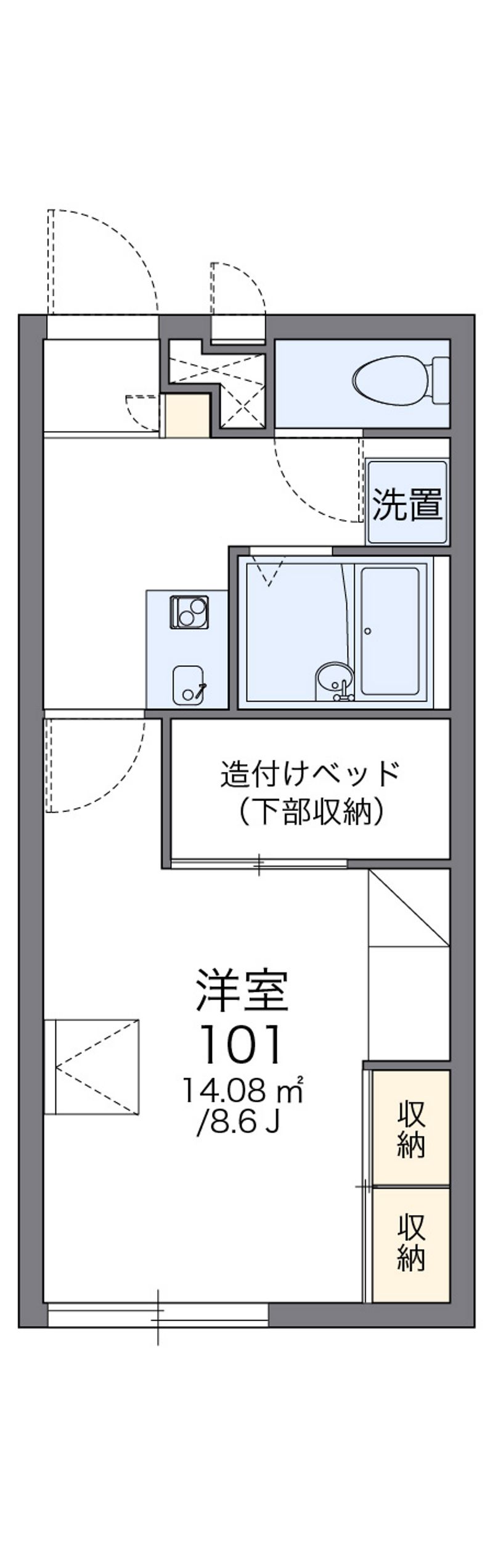 レオパレスサニーコート 間取図