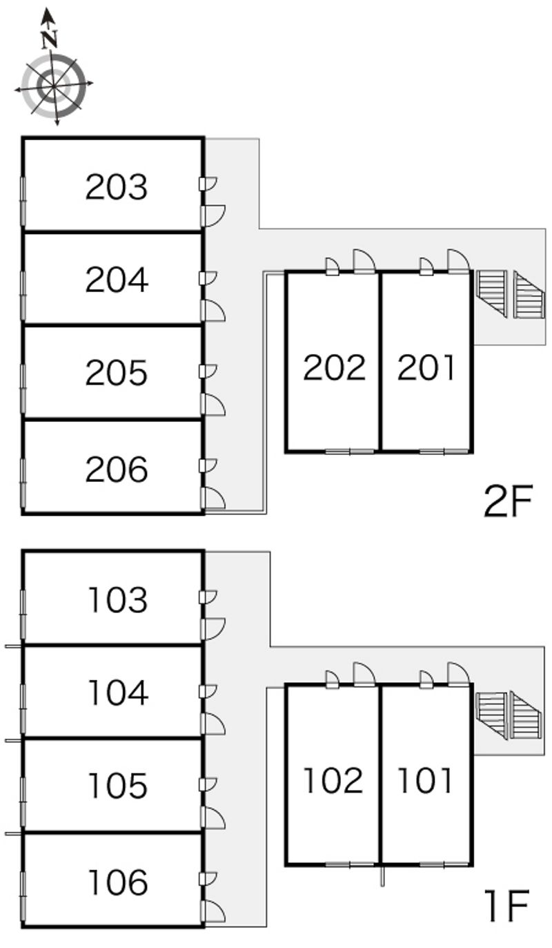 レオパレス信州ｉｎ５ 間取配置図