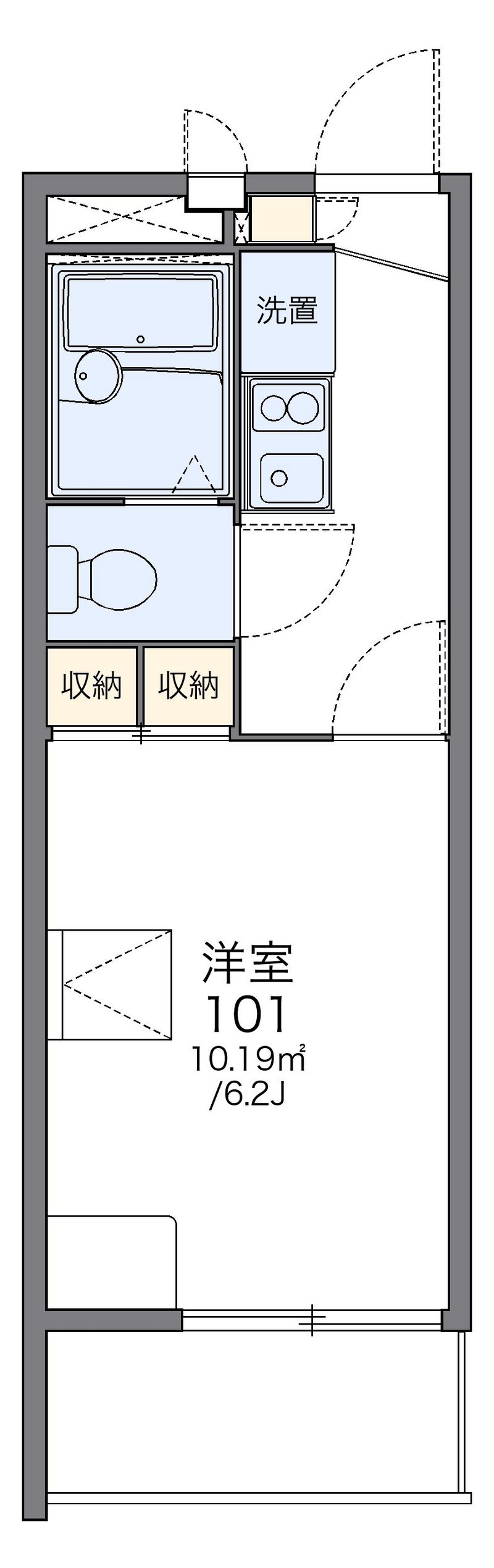 レオパレスナザレ 間取図