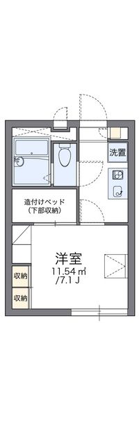 レオパレスルミエールⅡ 間取り図