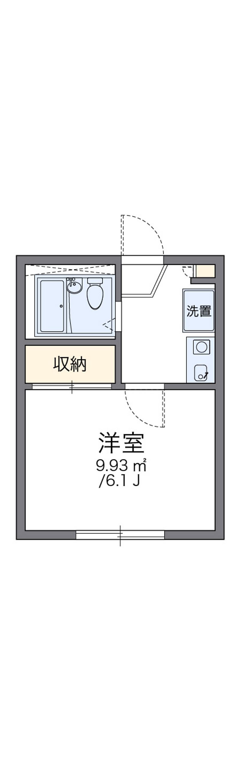 レオパレスナカイ　 間取図