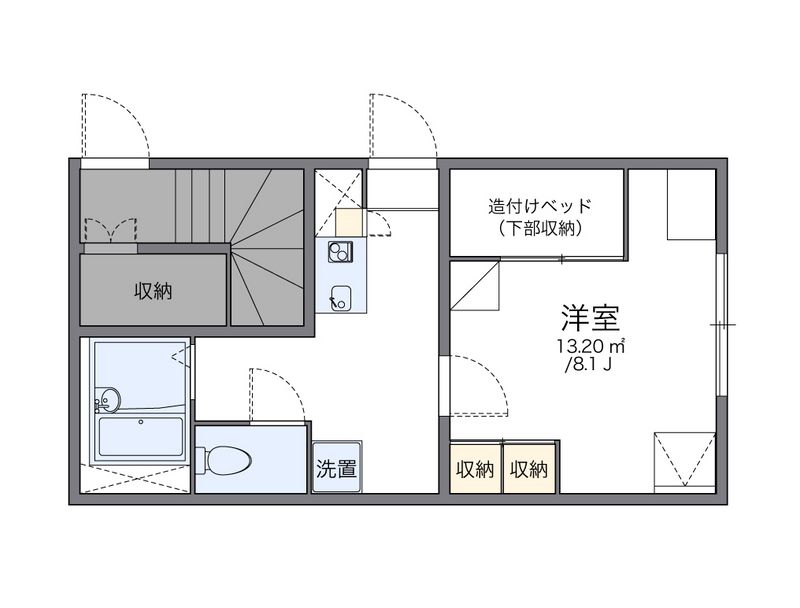 レオパレスベール 間取図