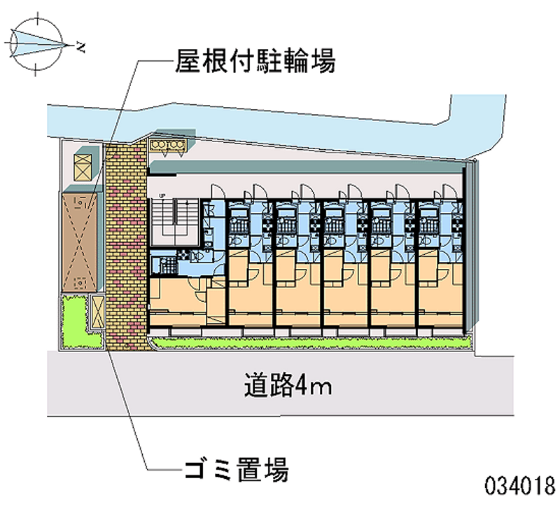 レオパレスウッディーコート 区画図