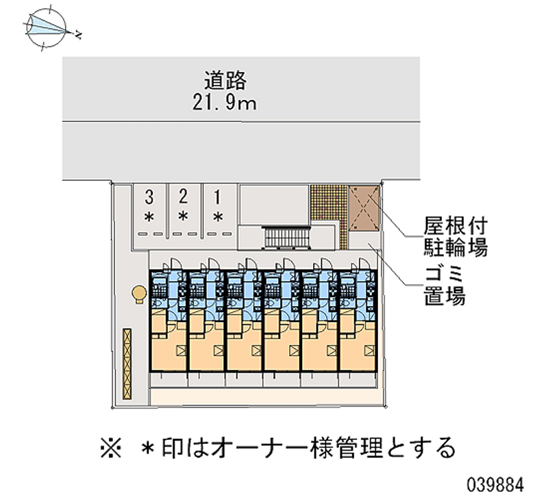 レオパレスエヴァーグリーン三条 区画図