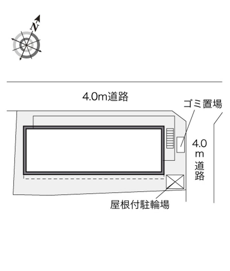 レオパレスアークソレーユ東林間 配置図