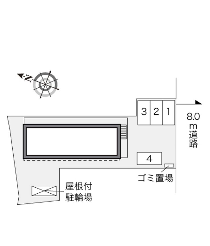 レオパレスフローラガーデン 配置図