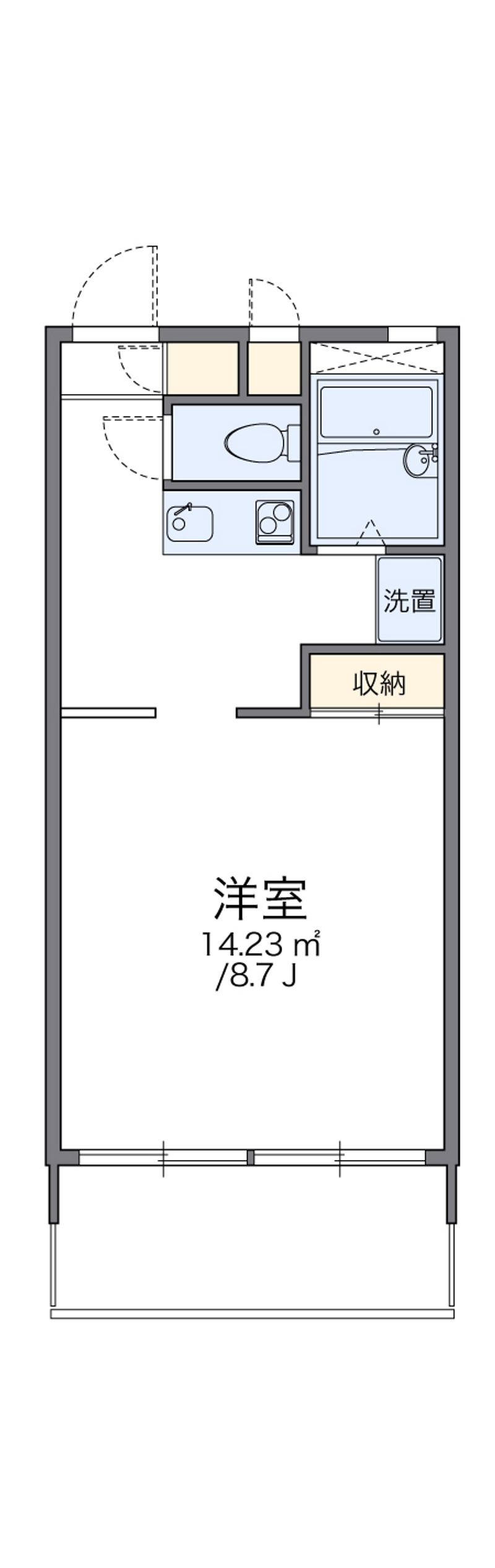 レオパレスネイチャー 間取図