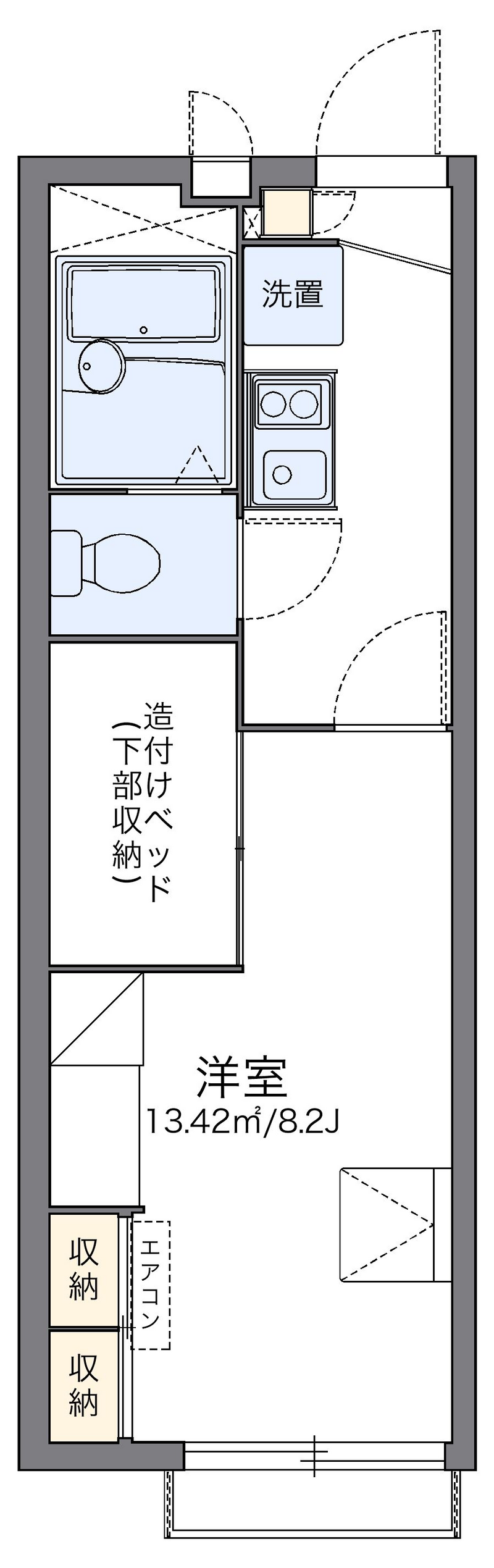 レオパレスはぴねすはうすⅡ 間取り