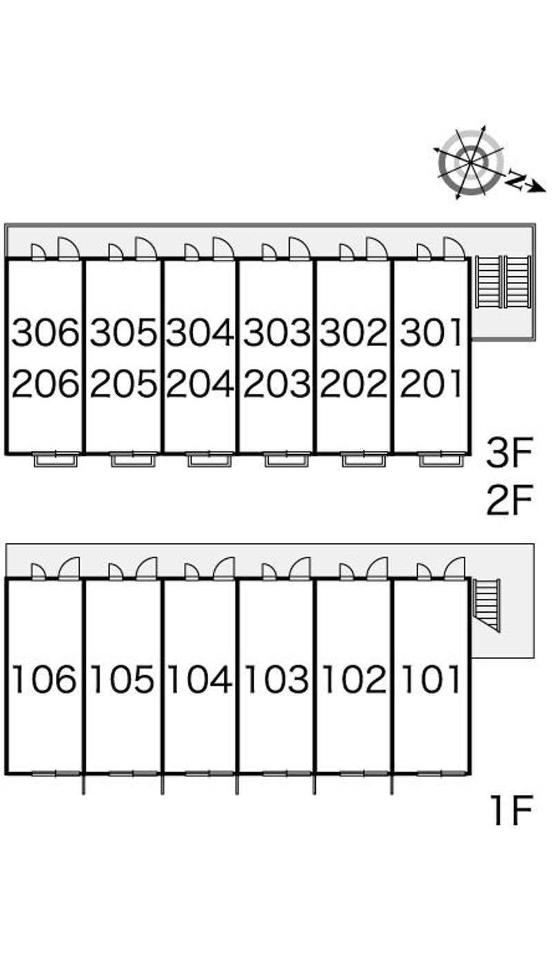 レオパレスリリィハイム 間取り配置図
