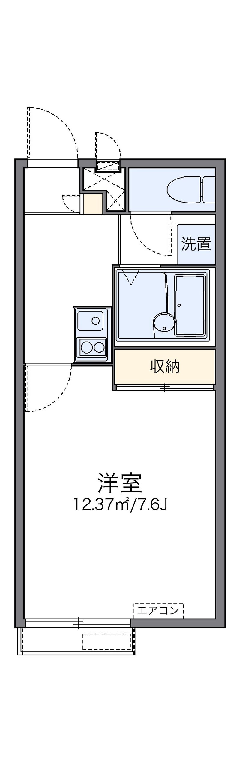 レオパレスふれんど 間取図