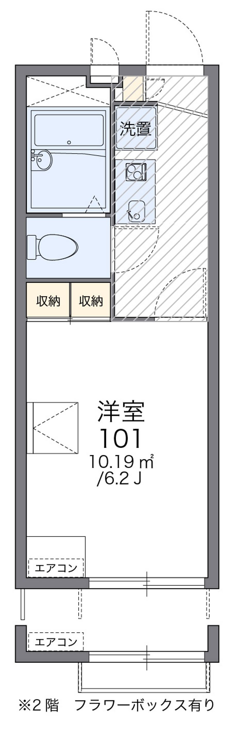 レオパレスグローリー 間取図