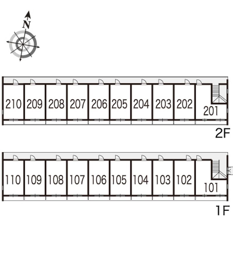 レオパレスＫ２ 間取配置図