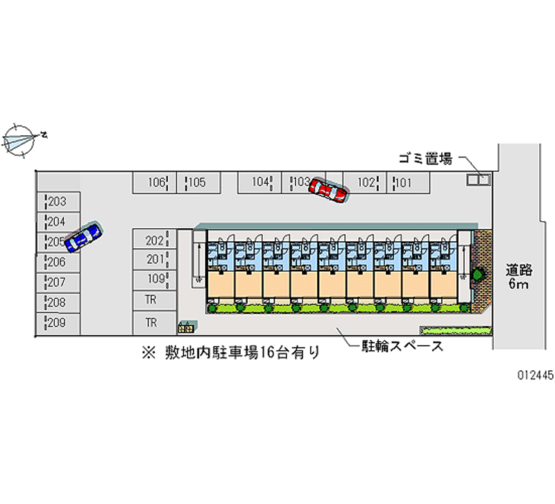 12445 Monthly parking lot