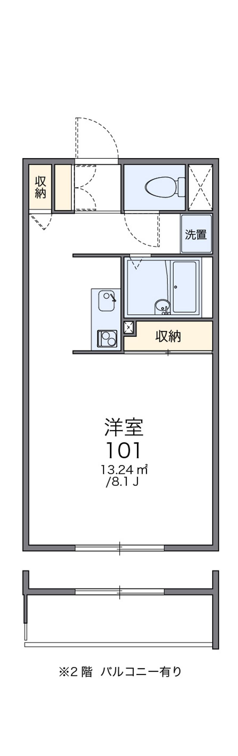 レオパレスＧｒａｎｄ　ｃｈａｒｉｏｔ 間取図