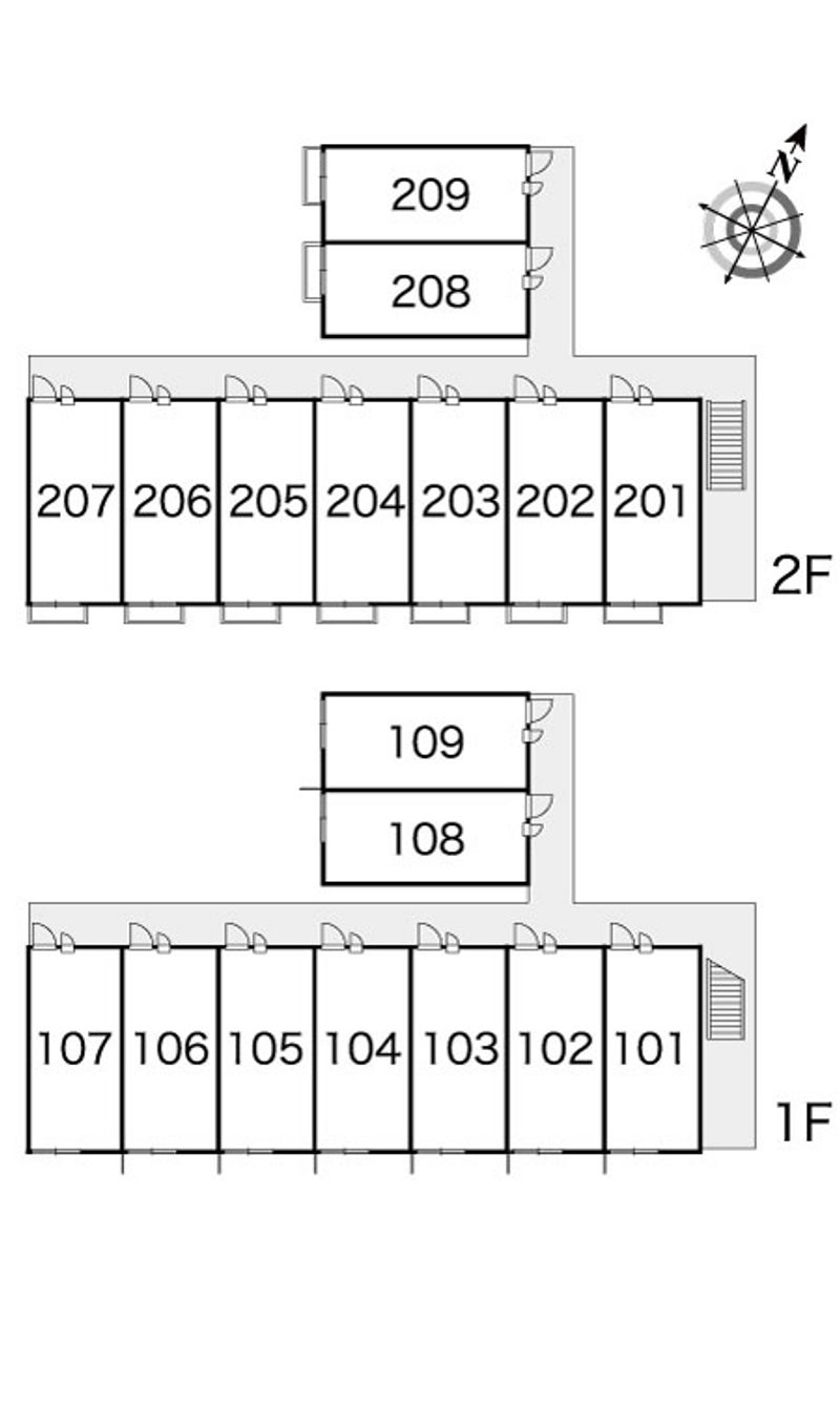 レオパレス桃ヶ台 間取り配置図