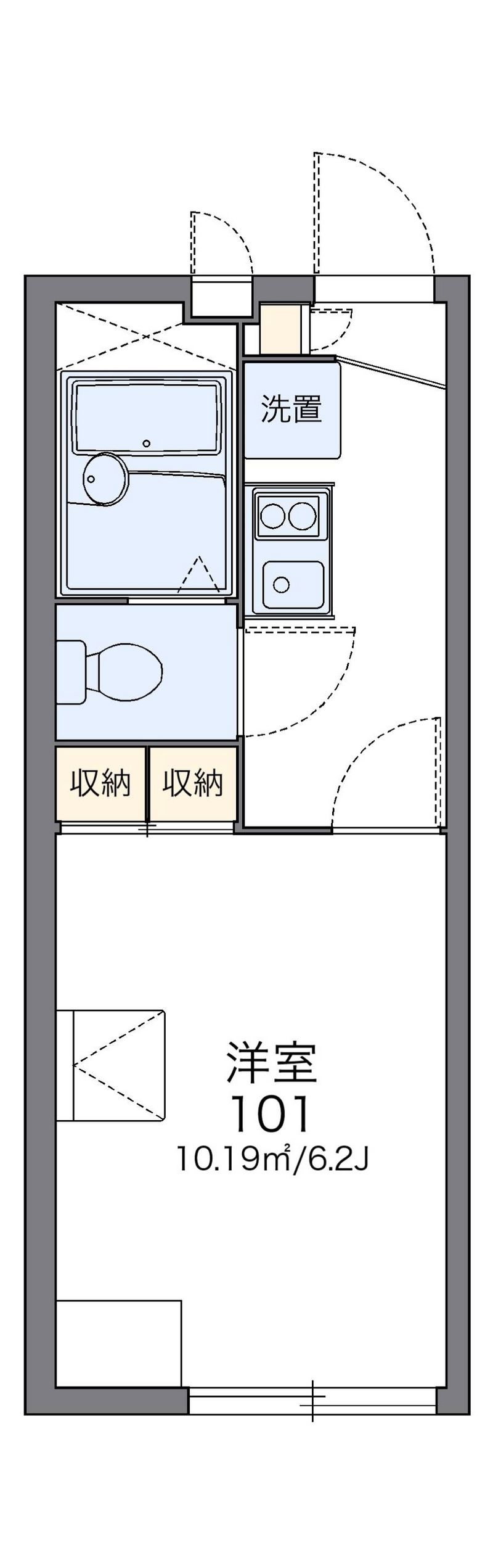 レオパレスジョイフル 間取図