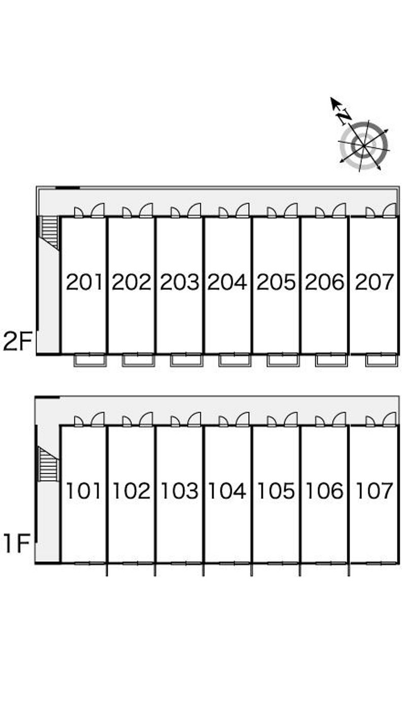 レオパレスクレアモント 間取配置図