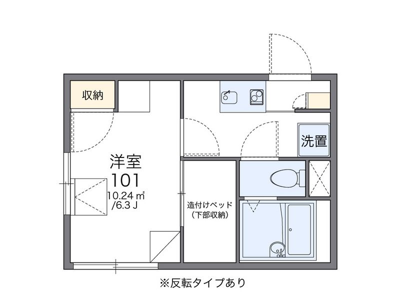 レオパレス高羽 間取図