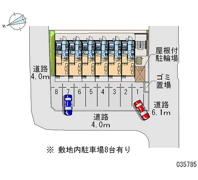 レオパレスサンライフ多賀谷 月極駐車場