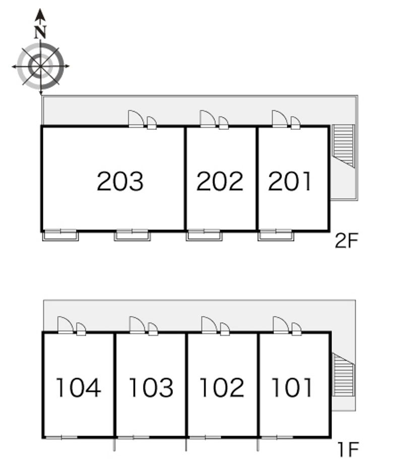 レオパレスピエールＡ 間取配置図