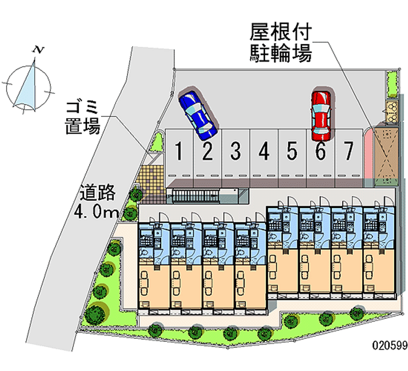 レオパレスプリムラ 月極駐車場