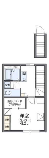 レオパレス巴江 間取り図