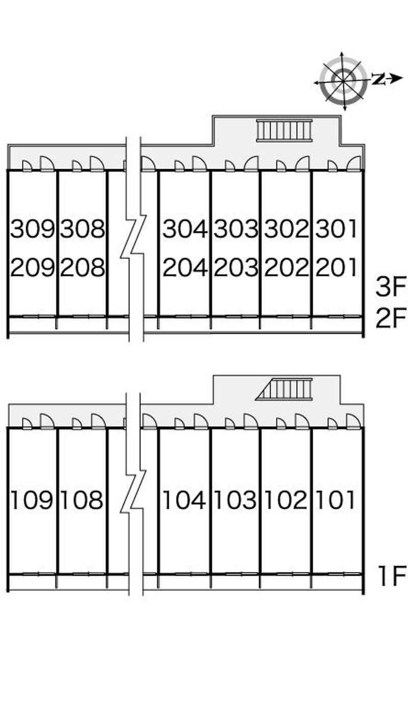 レオパレスオトワ 間取配置図