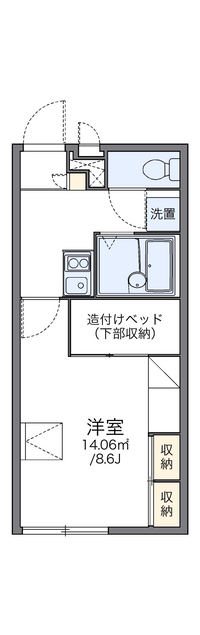 レオパレスエスペランサ 間取り図