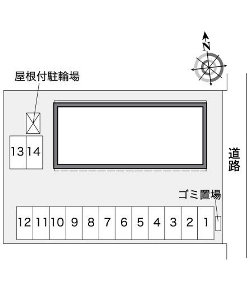レオパレスサザンクロスＡ 配置図