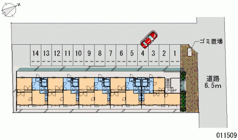 11509 Monthly parking lot