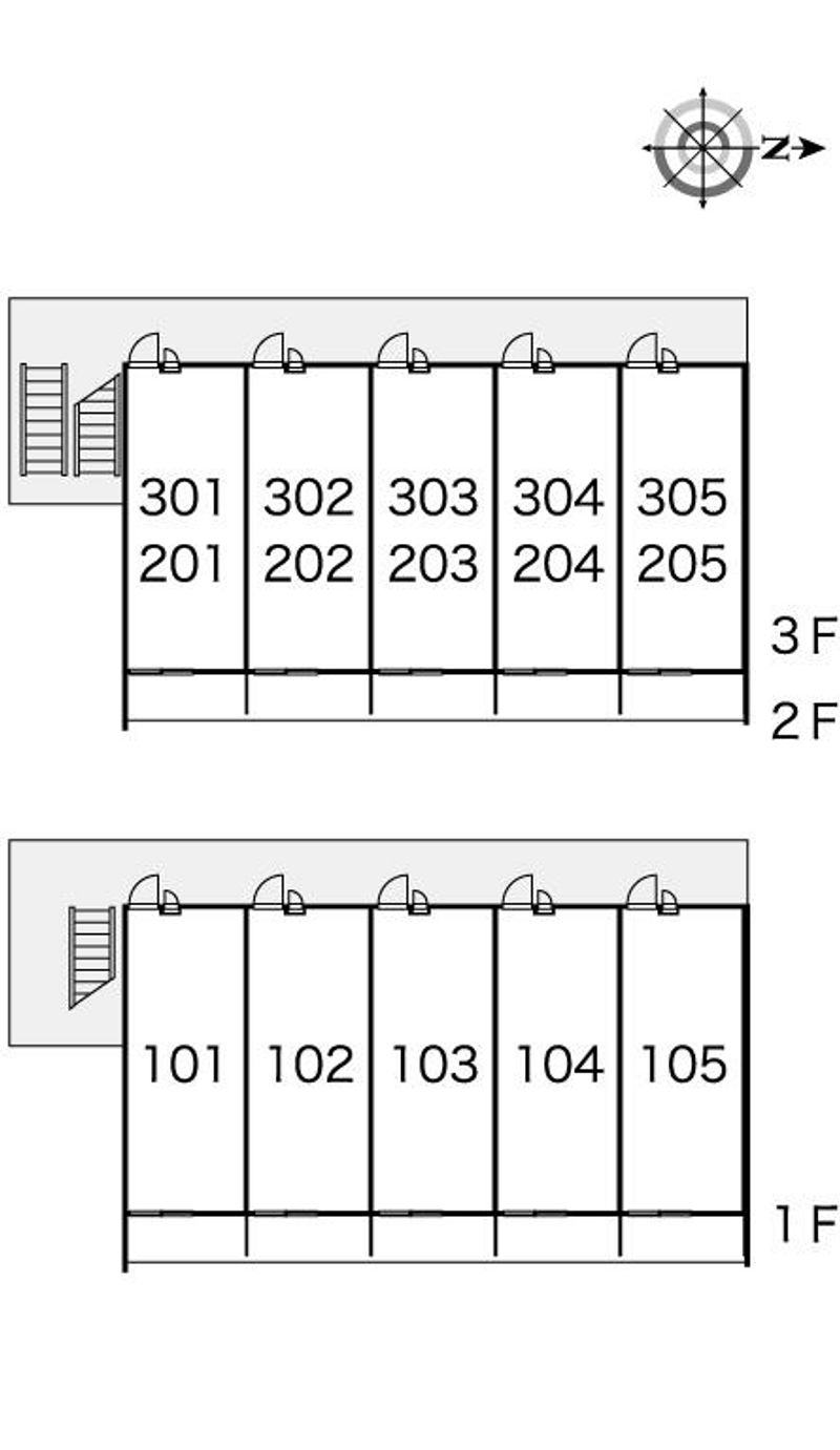 レオパレスエスエスⅡ 間取配置図