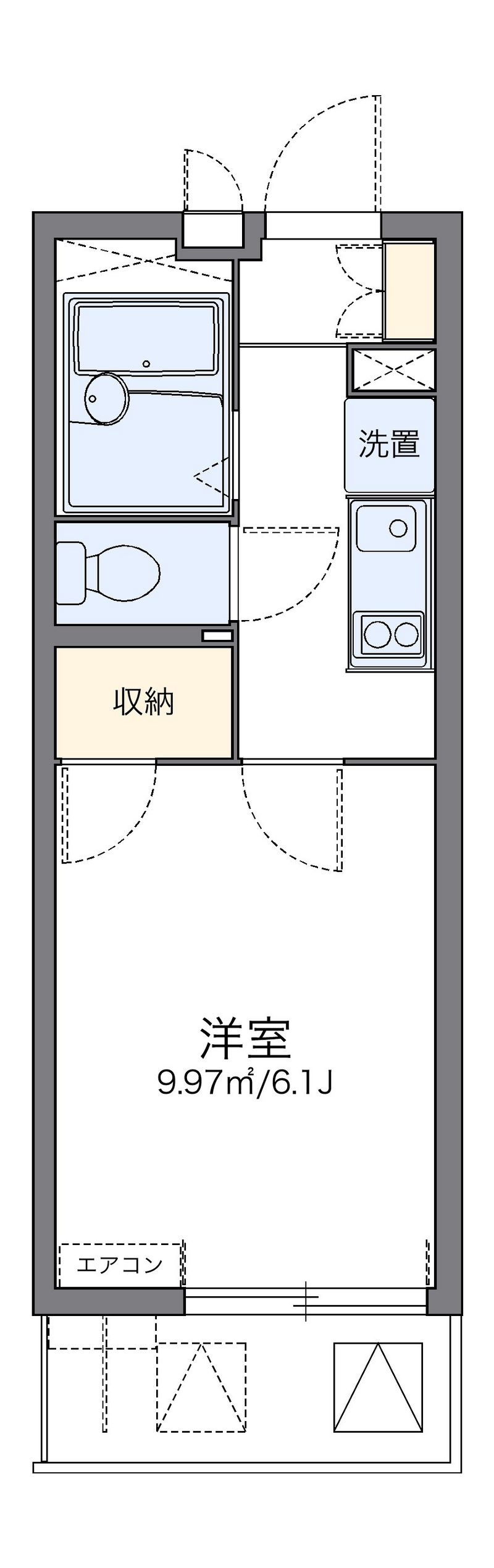 レオパレスリナフェリーチェ 間取図