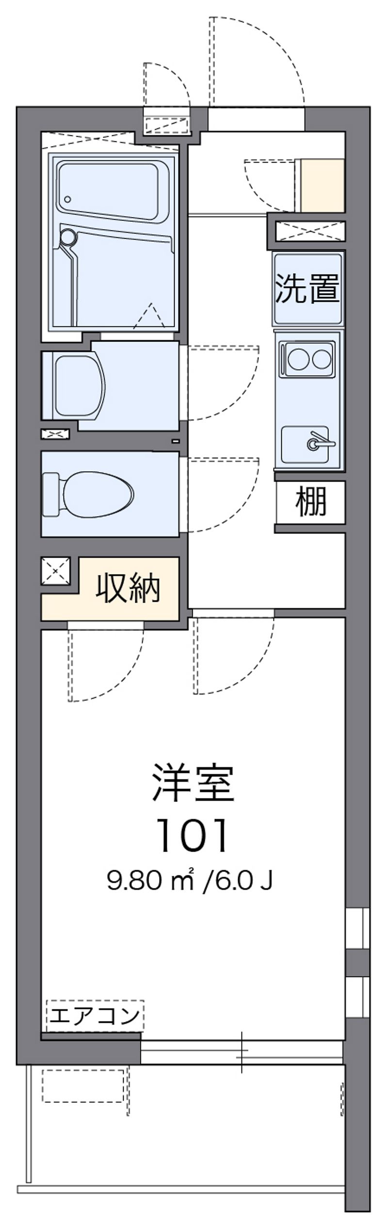 クレイノフローラ奥戸 間取図