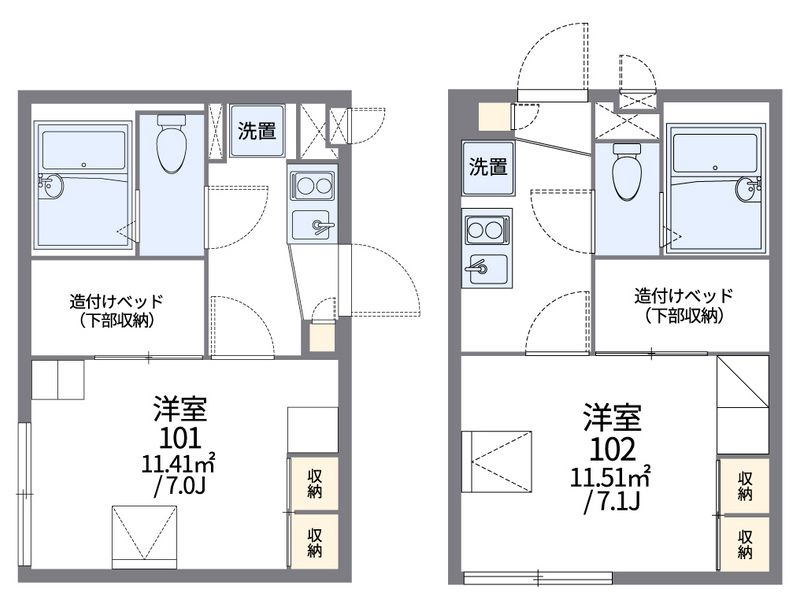 レオパレスノースヒル 間取図