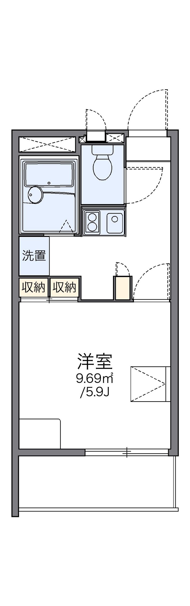 レオパレスサンパレス 間取図