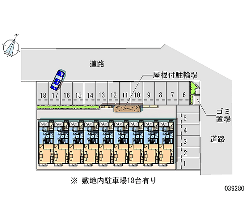 レオパレスシュマン 月極駐車場