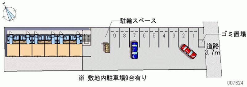 レオパレスジョイフルＭ 区画図
