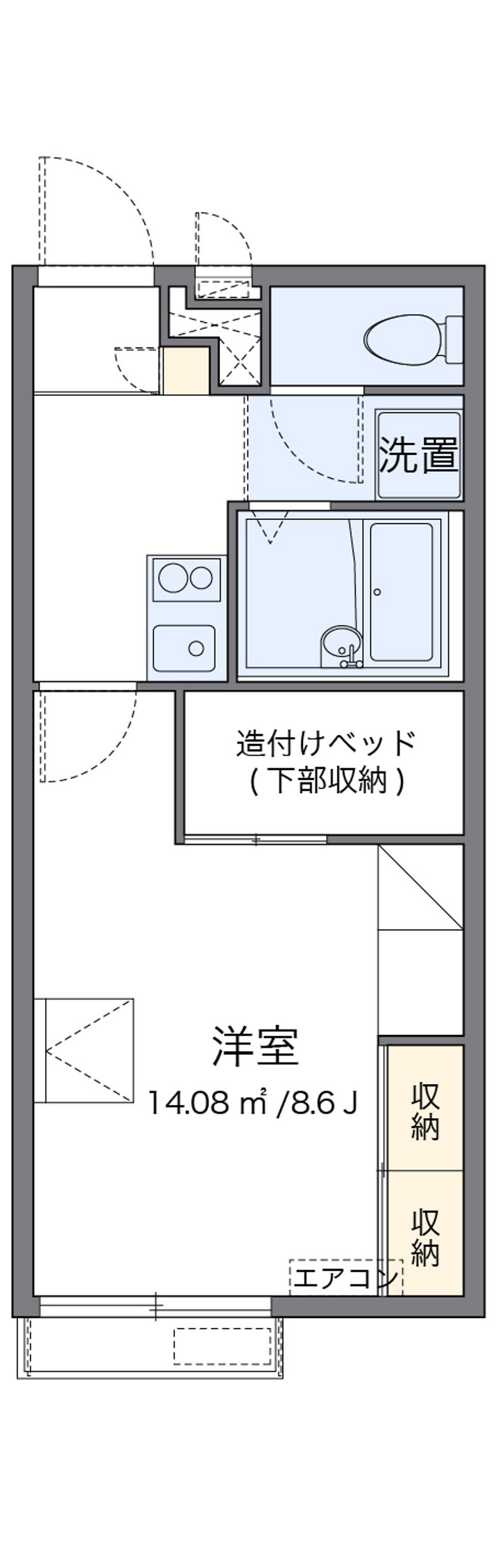 レオパレスコスモス 間取図