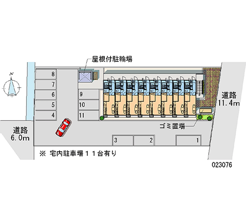 23076 Monthly parking lot