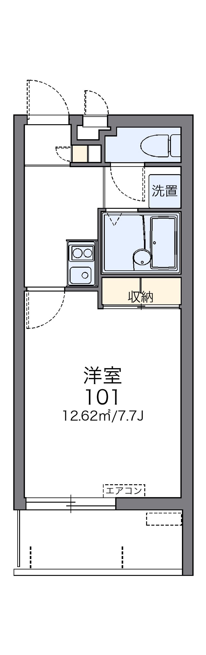 レオパレスイーストウィンド 間取り