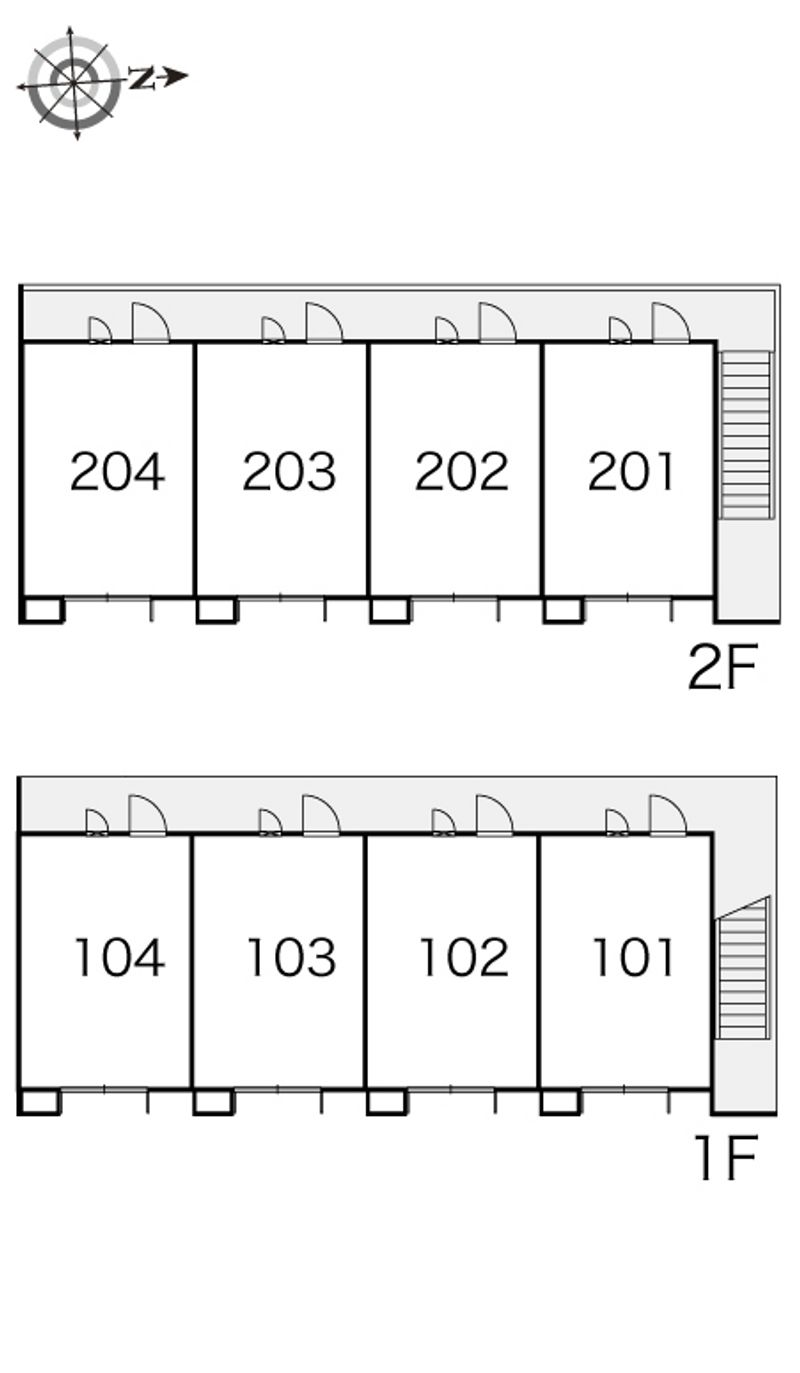 レオパレスＴＲＩＰＬＥＴ 間取配置図