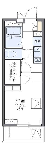 レオパレスカモミールＡ 間取り図